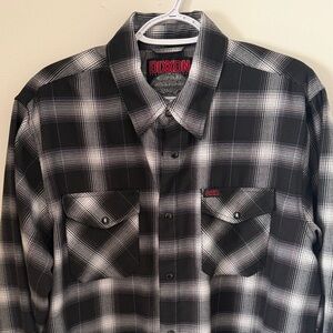 Dixxon Black and White Plaid Men's Shirt | Suicidal Tendencies